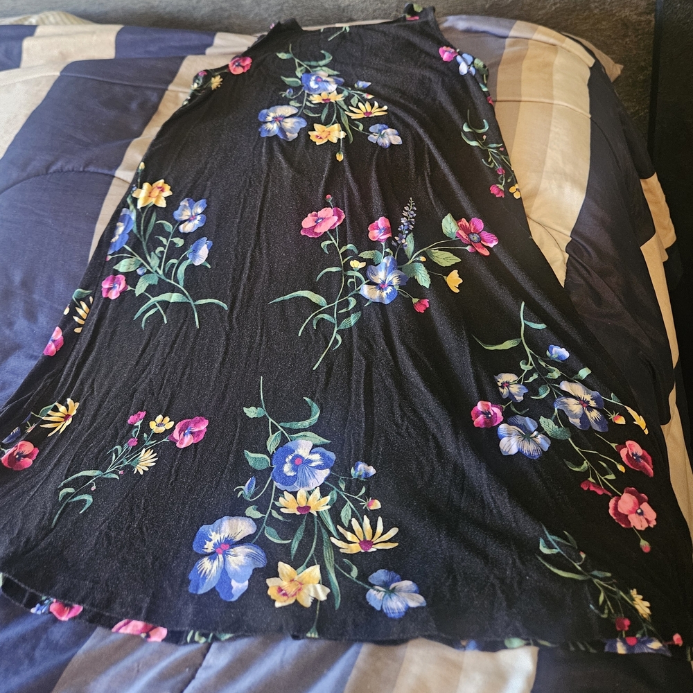 Old Navy Black and Gray Dress